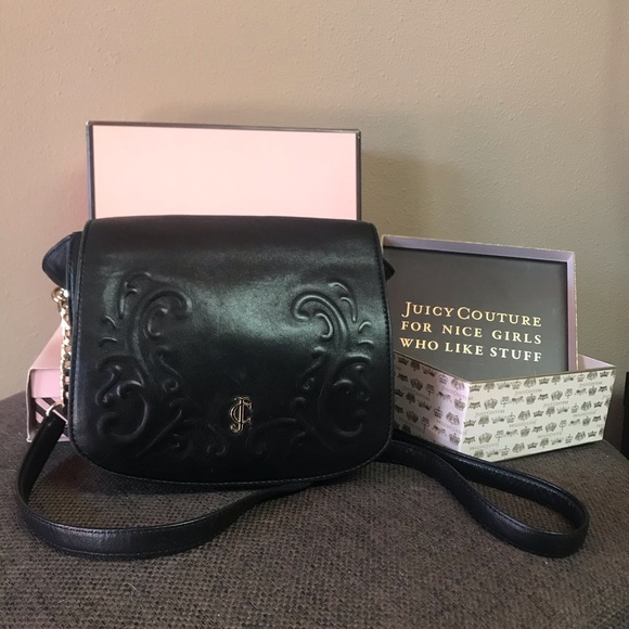 Juicy Couture Handbags - Juicy Couture vintage leather flap bag sheep cross